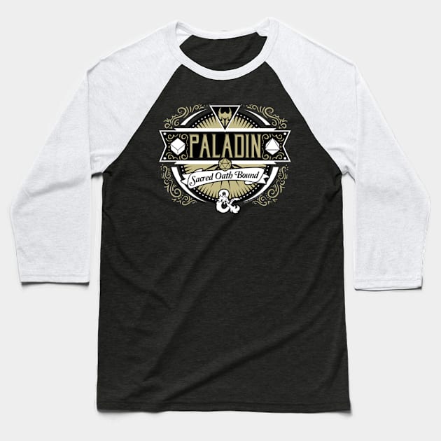 D&D Paladin Baseball T-Shirt by deviriastinika